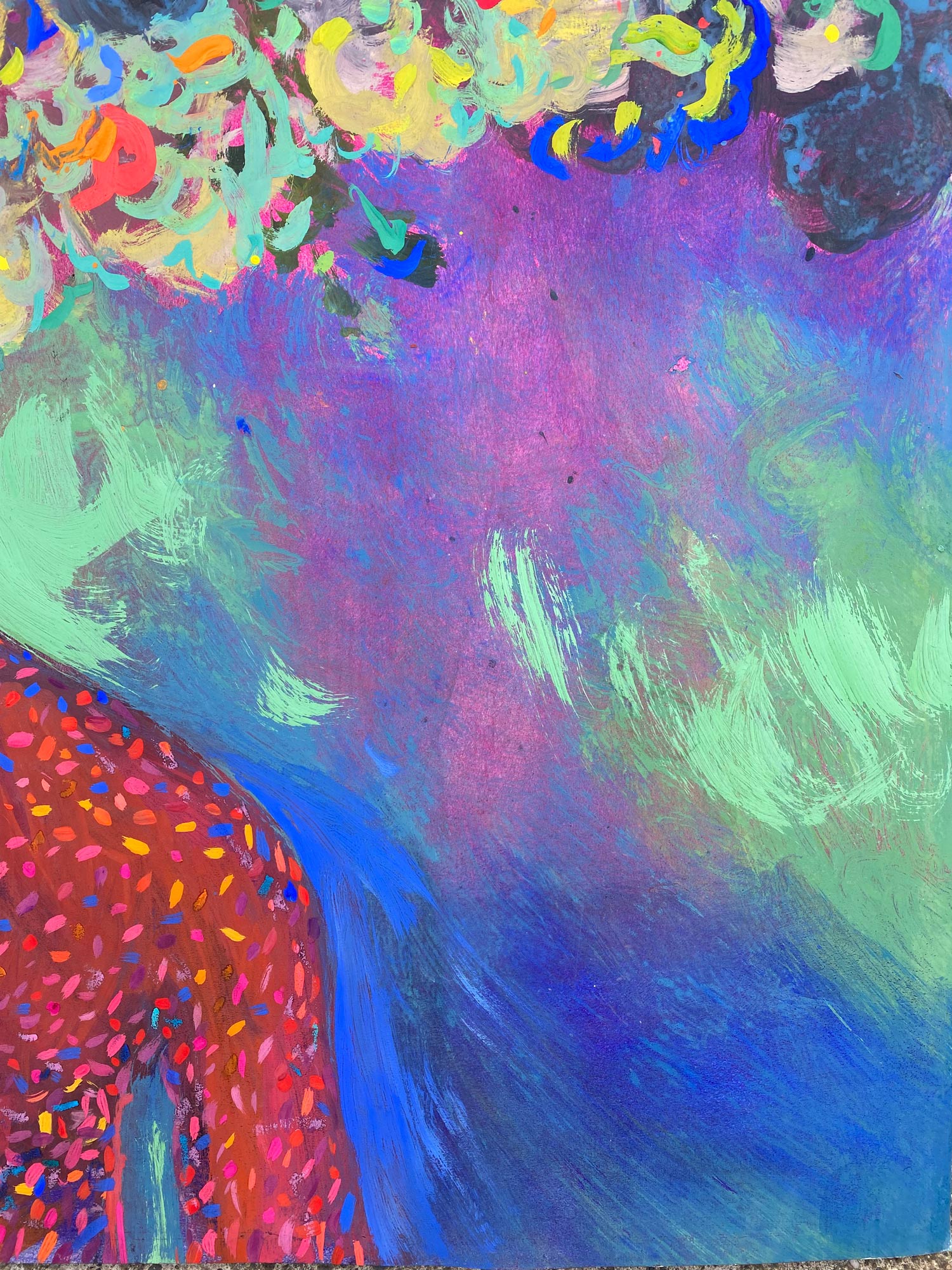 Morning. Close-up detail of the artwork